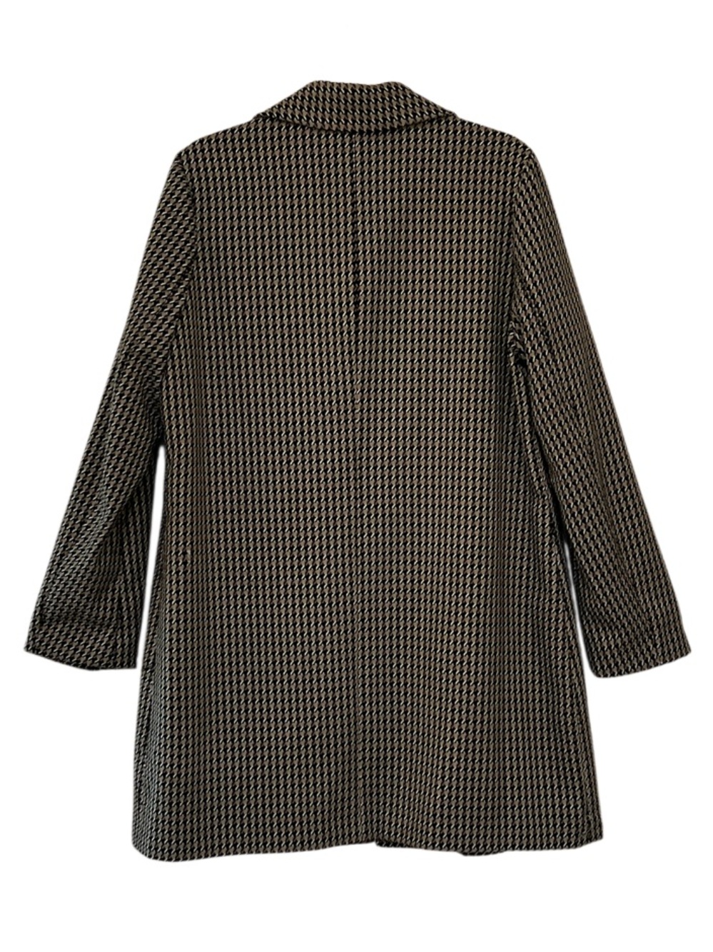Sanctuary Carly Houndstooth Long Blazer Coat Jacket Medium - Picture 6 of 12